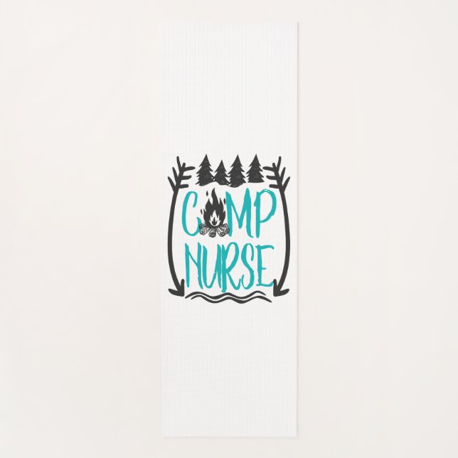 Esterilla De Yoga Gracioso campamento de verano Enfermería de enferm (Anverso)