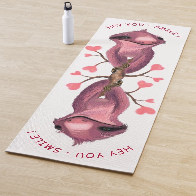 Esterilla De Yoga Gracioso dibujo romántico eslogan sonrisa Personal (In situ)