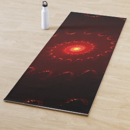Esterilla De Yoga Gradiente De Swirl Fiery Red Sparkle