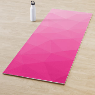 Esterilla De Yoga Gradiente rosa caliente Patrón de malla geométrica