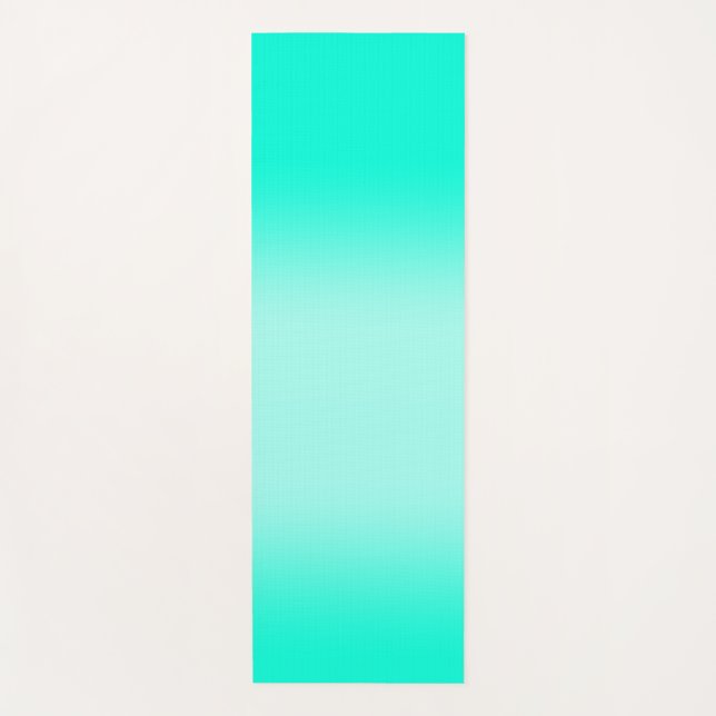 Esterilla De Yoga Gradiente verde moderno Naturaleza de verano acuát (Anverso)