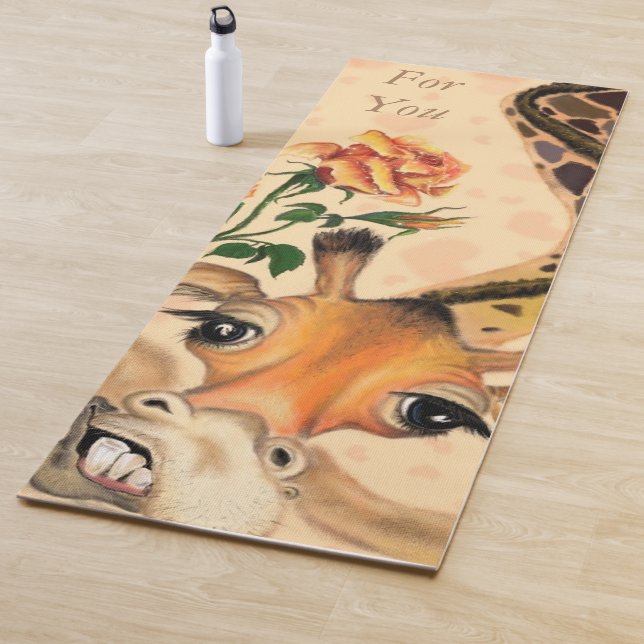 Esterilla De Yoga Grafa romántica - Caballero - Agrega tu texto /Nom (In situ)