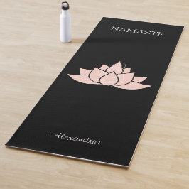 Esterilla De Yoga Gráfico de Chica de yoga rosa pálido