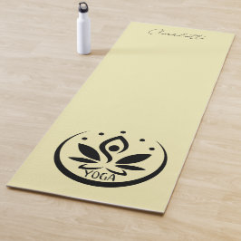 Esterilla De Yoga Grapa de YOGA, amarillo pálido de Bonito