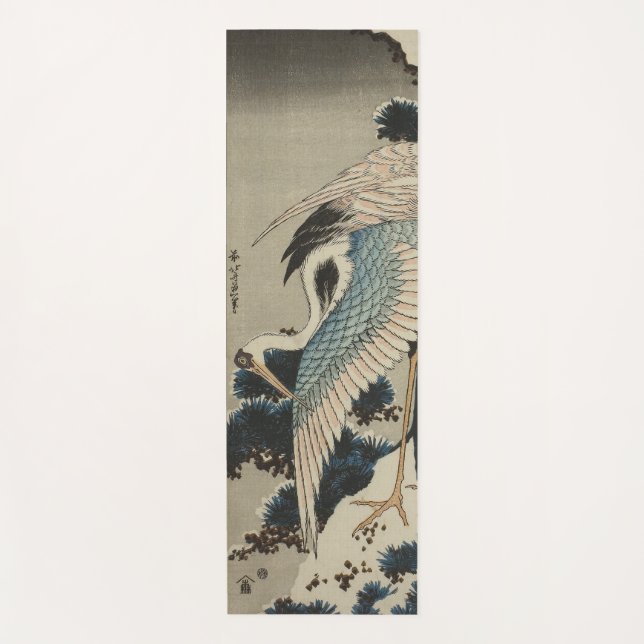 Esterilla De Yoga Grasas en una nieve cubierta Hokusai (Anverso)