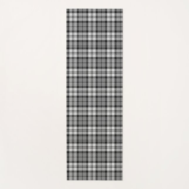 Esterilla De Yoga Gray Blackwatch Tartan Plaid Design (Anverso)