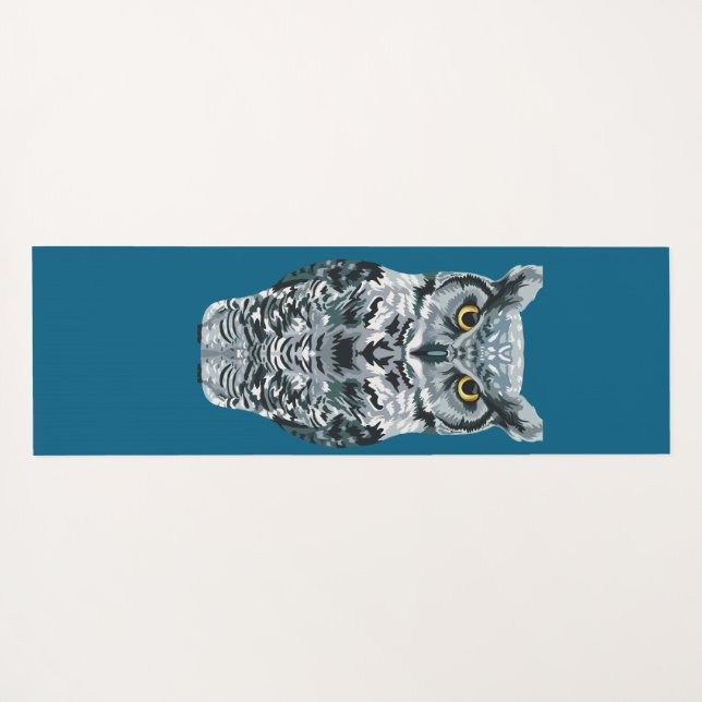 Esterilla De Yoga Great Horned Owl (Reverso (horizontal))
