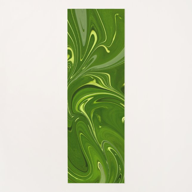 Esterilla De Yoga Green Swirls (Anverso)