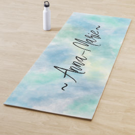 Esterilla De Yoga Green watercolor
