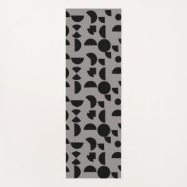 Esterilla De Yoga Gris negro moderno elegante tribal geométrica