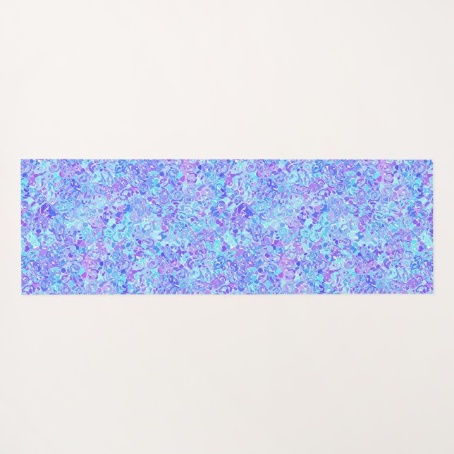 Esterilla De Yoga Groovy Boho Funky Quirky Abstracto Mosaico de Blob (Reverso (horizontal))