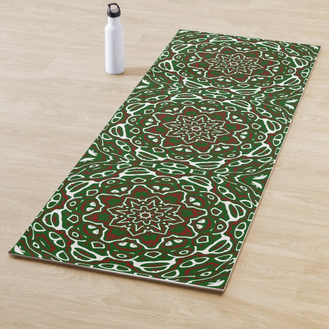 Esterilla De Yoga Groovy Ecléctic Ornate Navidades Mandala Pattern (In situ)