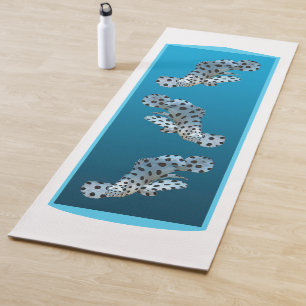 Esterilla De Yoga Grouper joven - Diseño degradado fondo azul