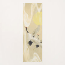 Grúa de corona roja al estilo chino