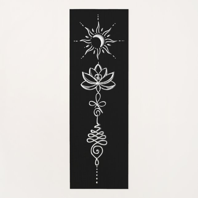 Esterilla De Yoga Grupo Unalome de Plata (Anverso)