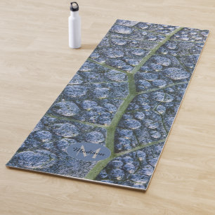 Esterilla De Yoga Guay agua baja la hoja de textura de rocío Monogra