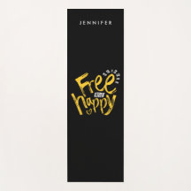 Guay Free And Happy Yellow Black Handwritenypo