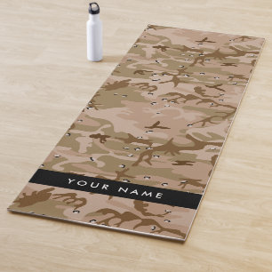 Esterilla De Yoga Guijarros de camuflaje del desierto, su nombre, pe