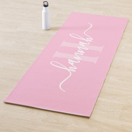 Esterilla De Yoga Guion de monograma grande femenino