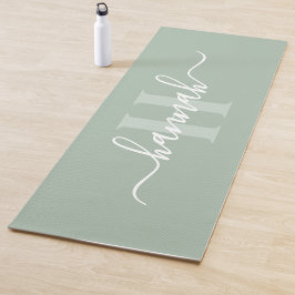 Esterilla De Yoga Guion de monograma grande femenino