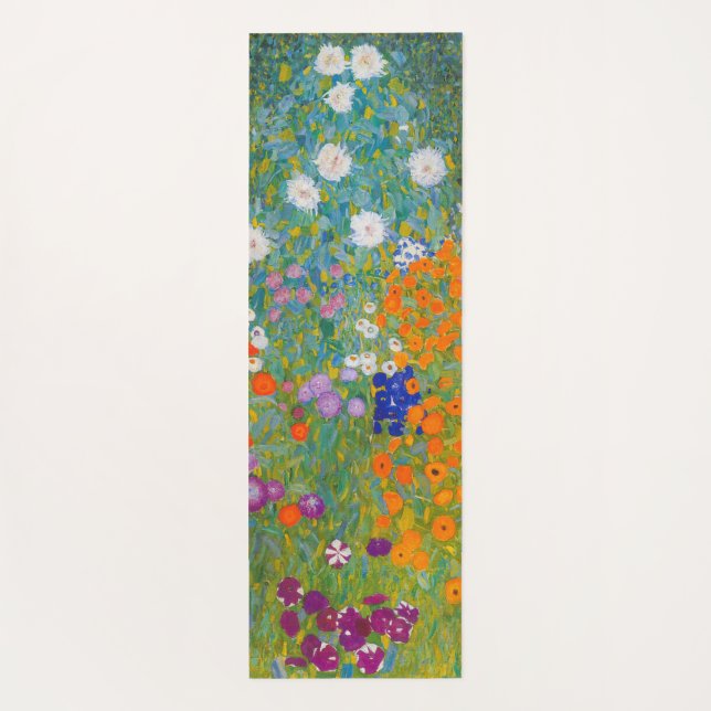 Esterilla De Yoga Gustav Klimt - Jardín de flores (Reverso)