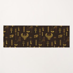  ALAZA - Esterilla de yoga de pergamino egipcio antiguo