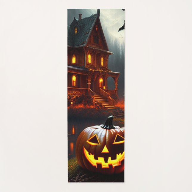 Esterilla De Yoga Halloween/Calabaza/Otoño (Anverso)
