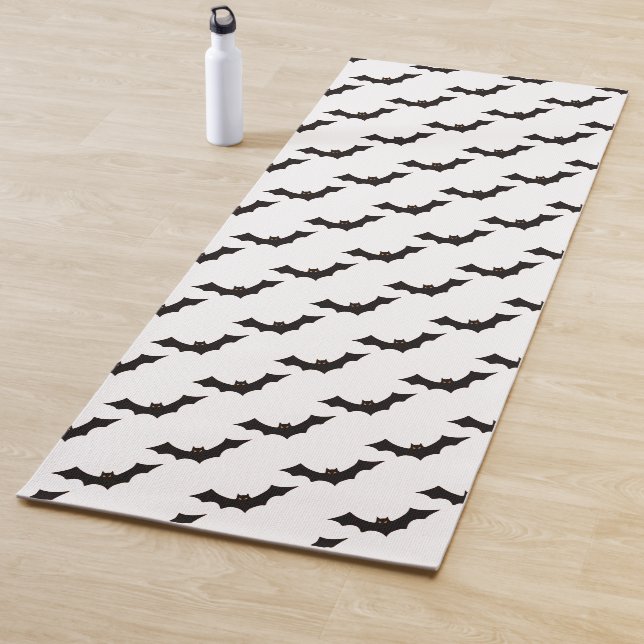 Esterilla De Yoga Halloween, Patrón De Murciélagos, Truco O Tratamie (In situ)