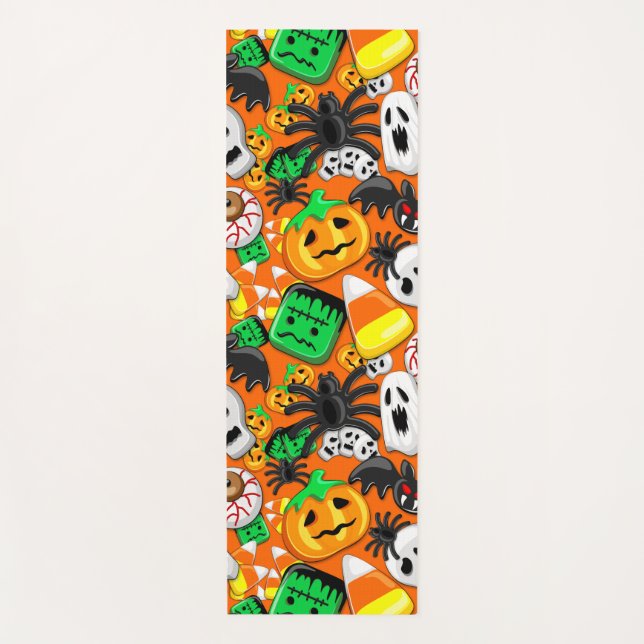 Esterilla De Yoga Halloween Spooky Candies Fiesta (Anverso)