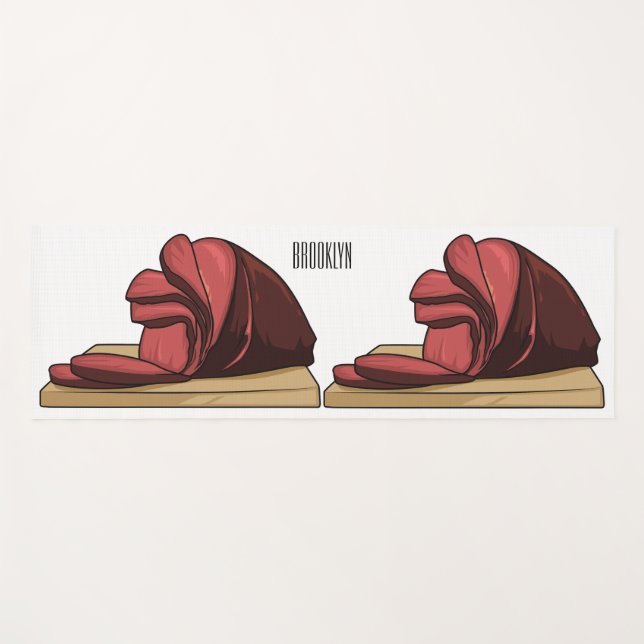 Esterilla De Yoga Ham personalizado ilustracion (Anverso (horizontal))