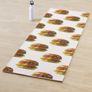 Esterilla De Yoga Hamburguesa con queso apetitosa de SlipperyJoe cru