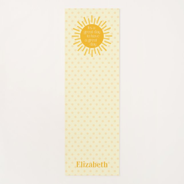 Esterilla De Yoga Happy Sun Great Day Morning Stretching (Anverso)