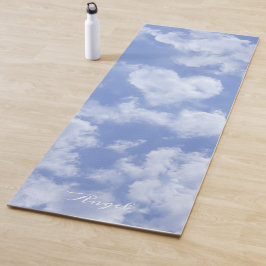 Esterilla De Yoga Heart Cloud Sky Cute Divertido nombre personalizad