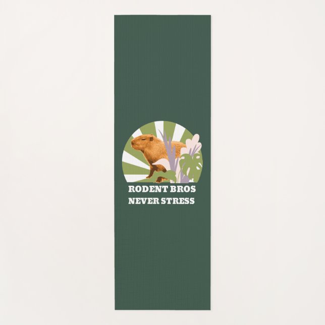 Esterilla De Yoga Hermanos Roedores Nunca Estresan Capybara (Anverso)