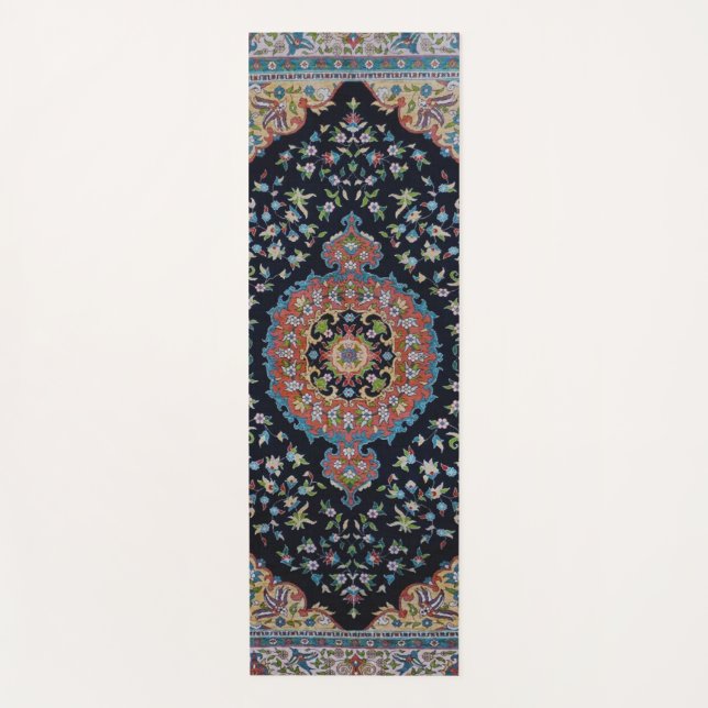 Esterilla De Yoga Hermosa época azul oriental Kilim Rug (Anverso)