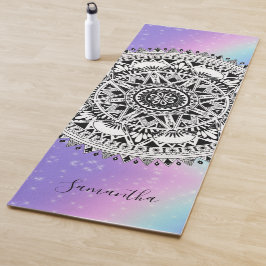 Esterilla De Yoga Hermosa manteca personalizada de yoga arcoiris de 