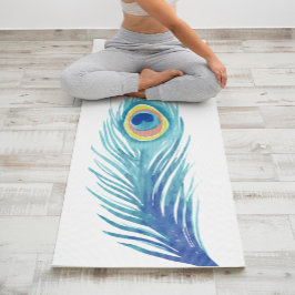 Esterilla De Yoga Hermosa pluma acuática personalizada