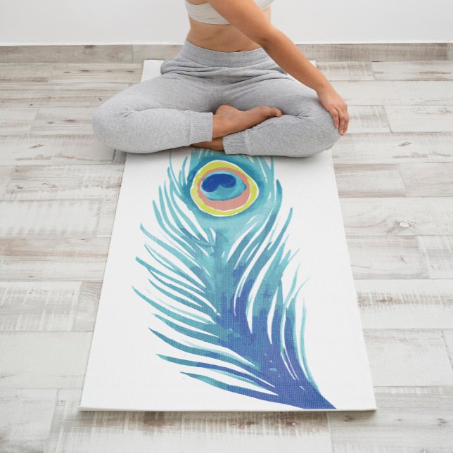 Esterilla De Yoga Hermosa pluma acuática personalizada (Subido por el creador)