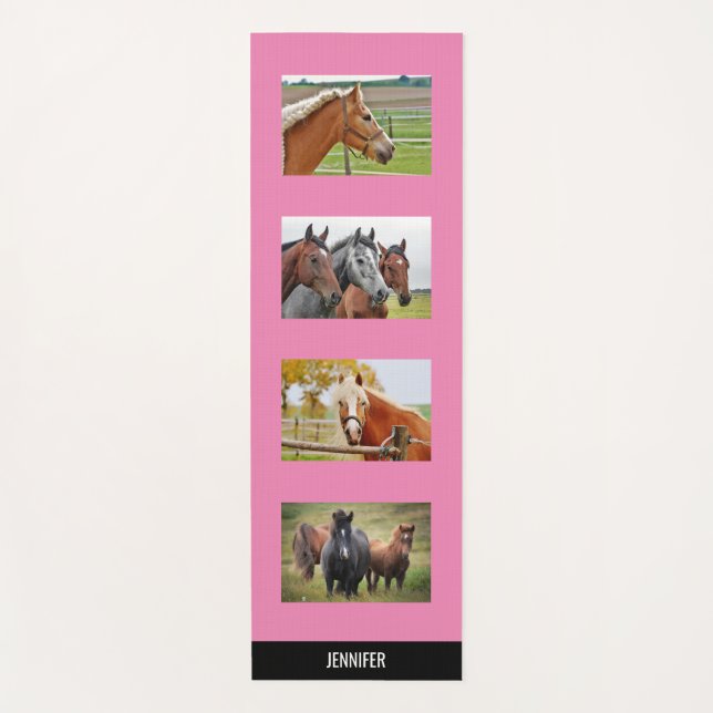 Esterilla De Yoga Hermosa yoga personalizada para caballos (Anverso)
