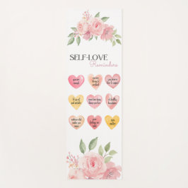 Esterilla De Yoga Hermosas citas de amor propio en forma de rosa