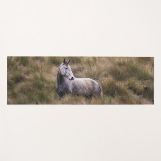 Esterilla De Yoga Hermoso caballo de color gris