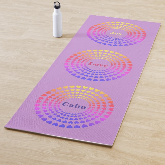 Esterilla De Yoga Hermoso Mandala de Corazón (In situ)