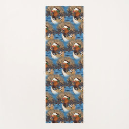 Esterilla De Yoga Hermoso pato chatty mandarín en el lago