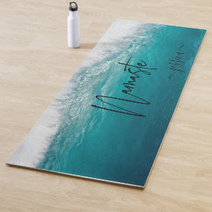 Esterilla De Yoga Hermoso Personalizado tropical de la playa turques