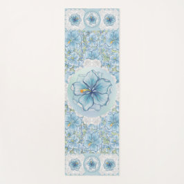 Esterilla De Yoga Hibiscus & lace TURQUOISE