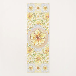 Esterilla De Yoga Hibiscus & lace YELLOW