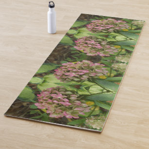 Esterilla De Yoga Hidrangea de otoño con hojas de Hosta dorada