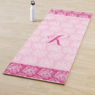 Esterilla De Yoga Hilados rosados de Henna con yoga mate