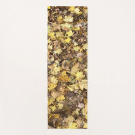 Esterilla De Yoga Hojas amarillas otoñales