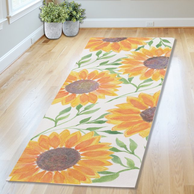 Esterilla De Yoga Hojas Rústicas de Girasol (Subido por el creador)